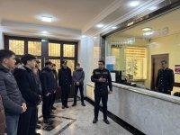 Qusarda polis olmaq istəyən gənclərlə görüş keçirilib (FOTO)