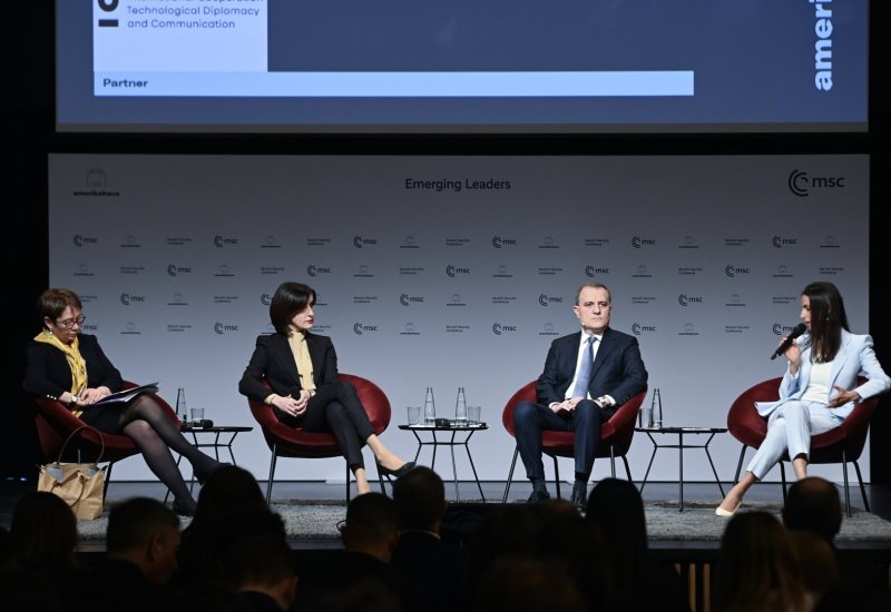 Ceyhun Bayramov Münxen Təhlükəsizlik Konfransı çərçivəsində panel müzakirələrində çıxış etdi (FOTO)