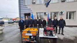 Azərbaycanın Ukraynaya göndərdiyi enerji avadanlıqlarından ibarət humanitar yardım təhvil verildi (FOTO)