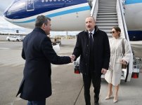 Prezident İlham Əliyev Almaniyaya səfərə gəlib (FOTO)