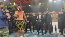 Alim Nəbiyev Batumidə beynəlxalq turnirdə MMA üzrə növbəti qələbəsini qazandı (FOTO)