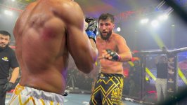 Alim Nəbiyev Batumidə beynəlxalq turnirdə MMA üzrə növbəti qələbəsini qazandı (FOTO)