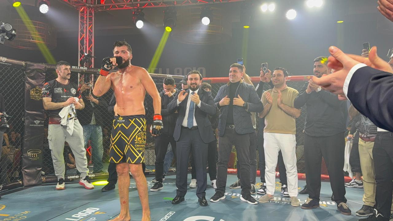 Alim Nəbiyev Batumidə beynəlxalq turnirdə MMA üzrə növbəti qələbəsini qazandı (FOTO)