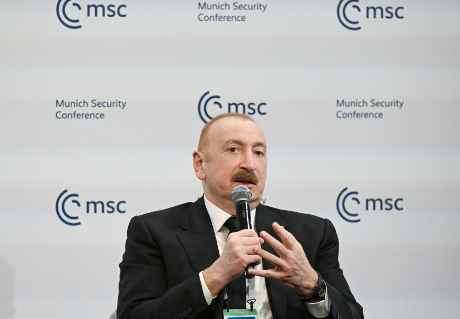 Prezident İlham Əliyev Münxendə panel müzakirələrdə iştirak edib (YENİLƏNİB-2) (FOTO/VİDEO)