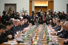 Prezident İlham Əliyev Belqradda Azərbaycan və Serbiya arasında Strateji Tərəfdaşlıq Şurasının 1-ci iclasında iştirak edib (FOTO)