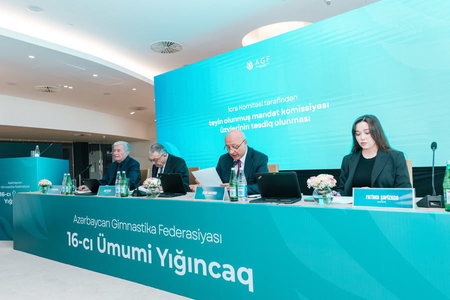 Mehriban Əliyeva yenidən Azərbaycan Gimnastika Federasiyasının prezidenti seçilib (FOTO)
