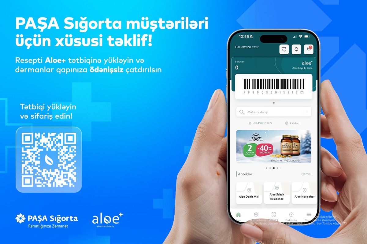 "PAŞA Sığorta" müştəriləri üçün dərman sifarişlərinin çatdırılması tam ödənişsizdir!