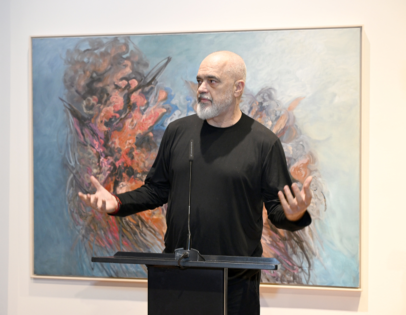 Leyla Əliyeva və Arzu Əliyeva Tiranada MAMA “Ana təbiət” beynəlxalq incəsənət sərgisinin açılışında iştirak ediblər (FOTO)