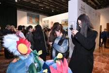 Leyla Əliyeva və Arzu Əliyeva Tiranada MAMA “Ana təbiət” beynəlxalq incəsənət sərgisinin açılışında iştirak ediblər (FOTO)