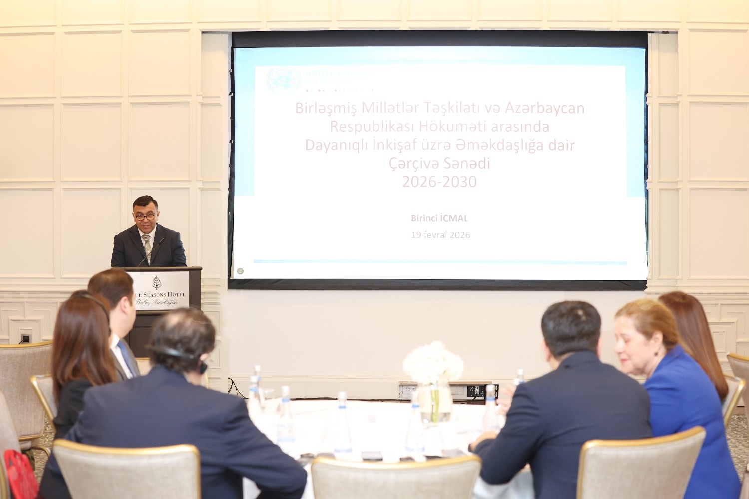 BMT ilə dayanıqlı inkişaf üzrə əməkdaşlığa dair müzakirələr aparılıb (FOTO)