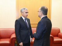 Heydər Əliyev Fondunun vitse-prezidenti Leyla Əliyeva Tiranada Albaniya Prezidenti Bayram Beqay ilə görüşüb (FOTO)