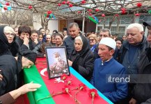 İtkin-şəhid Şahin Kərimovla vida mərasimi keçirildi (FOTO)