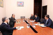 Fuad Muradov Kərkük Mədəniyyət Dərnəyinin təsisçisi ilə görüşdü (FOTO)