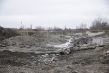 Elnur Rzayev yenidən qurulan körpü keçidində işlərin gedişi ilə maraqlanıb (FOTO)