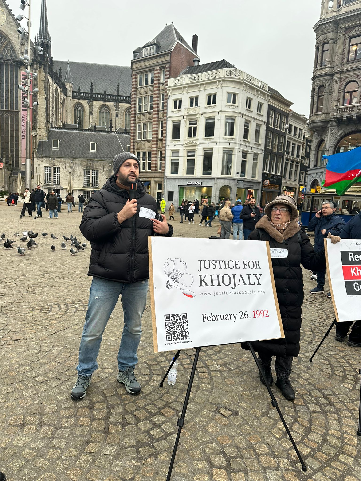Amsterdamın mərkəzində “Xocalıya ədalət!” çağırışı (FOTO)