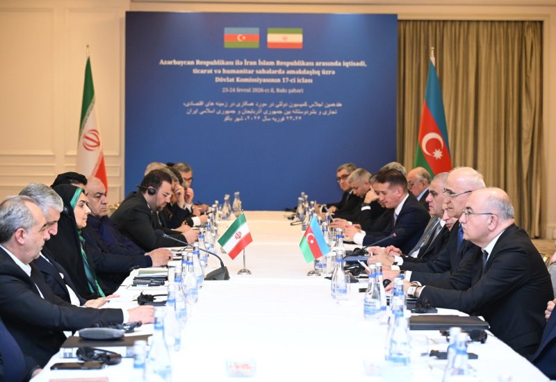 Bakıda Azərbaycan-İran Dövlət Komissiyasının 17-ci iclası keçirilib (FOTO) (YENİLƏNİB)