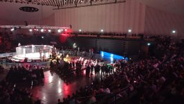 Fransadakı soydaşlarımız MMA turnirində azərbaycanlı idmançıya dəstək oldular (FOTO)