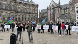 Amsterdamın mərkəzində “Xocalıya ədalət!” çağırışı (FOTO)