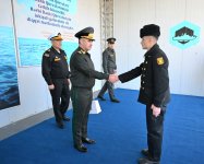Hərbi prokuror Müdafiə Nazirliyinin Hərbi Dəniz Qüvvələrində görüş keçirib (FOTO)