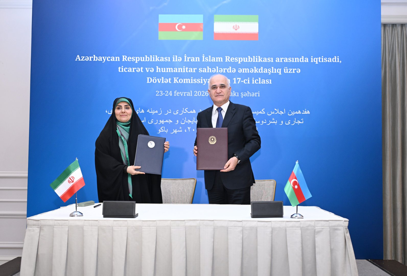 Bakıda Azərbaycan-İran Dövlət Komissiyasının 17-ci iclası keçirilib (FOTO) (YENİLƏNİB)