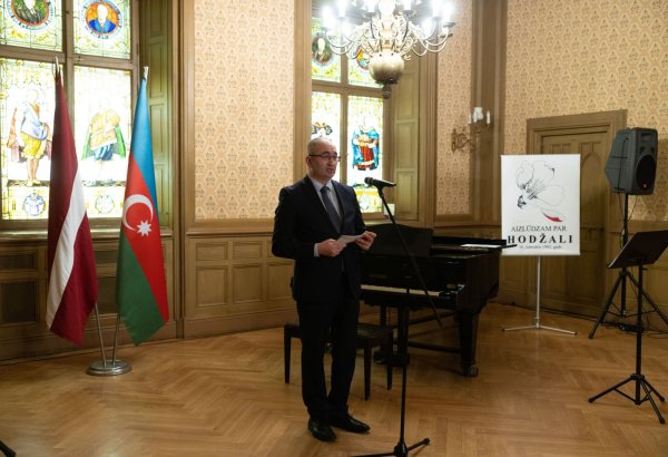 Latviyada Xocalı faciəsinin 34-cü ildönümünə həsr olunmuş anım tədbiri keçirilib (FOTO)