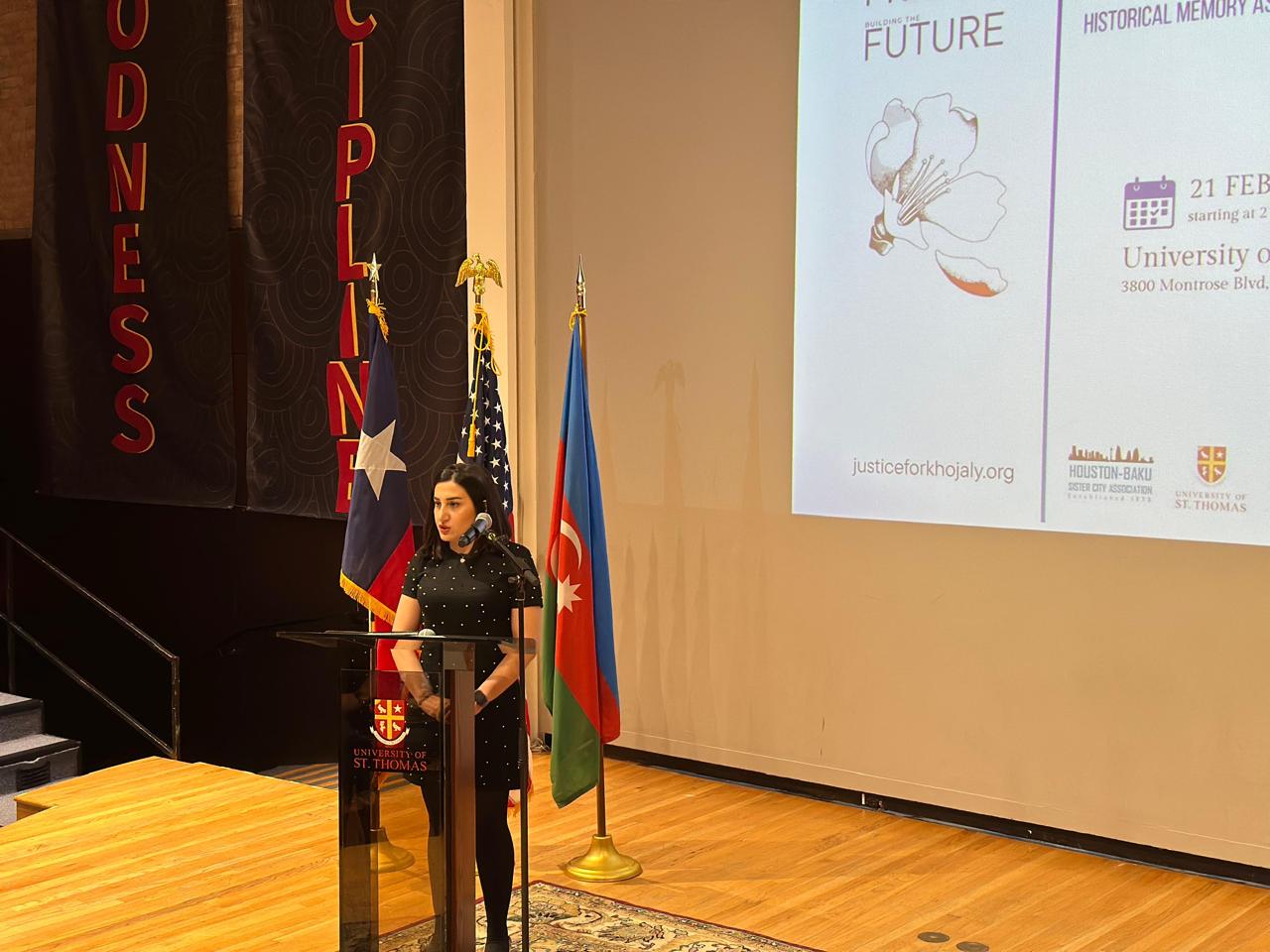 Hyustonda Xocalı soyqırımına həsr olunan beynəlxalq konfrans keçirilib (FOTO)