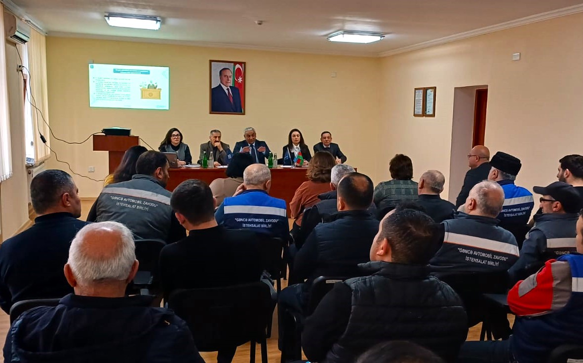 Gəncə avtomobil zavodu İB-də “İş yerlərində əməyin mühafizəsi” müzakirə olundu (FOTO)