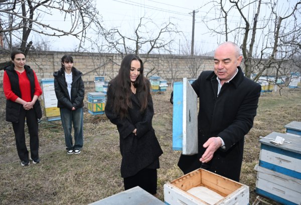 Heydər Əliyev Fondunun vitse-prezidenti Leyla Əliyeva Qubada arıçı ailəsinin qonağı olub (FOTO)