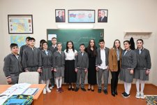 Leyla Əliyeva və Alena Əliyeva Quba şəhərində internat tipli ümumtəhsil məktəbini və STEAM mərkəzini ziyarət ediblər (FOTO)