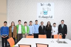 Leyla Əliyeva və Alena Əliyeva Quba şəhərində internat tipli ümumtəhsil məktəbini və STEAM mərkəzini ziyarət ediblər (FOTO)