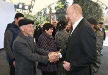 Prezident İlham Əliyev və Birinci xanım Mehriban Əliyeva Xocavənd şəhər və Xocavənd kənd sakinləri ilə görüşüblər (FOTO)