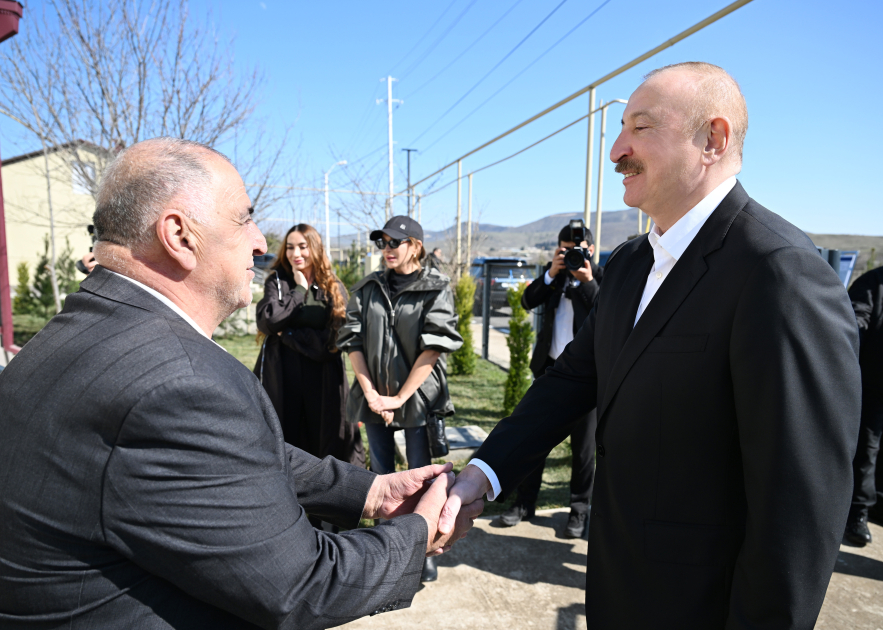 Prezident İlham Əliyev və Birinci xanım Mehriban Əliyeva Xocavənd kəndində görülmüş işlərlə tanış olublar (FOTO/VİDEO) (YENİLƏNİB)