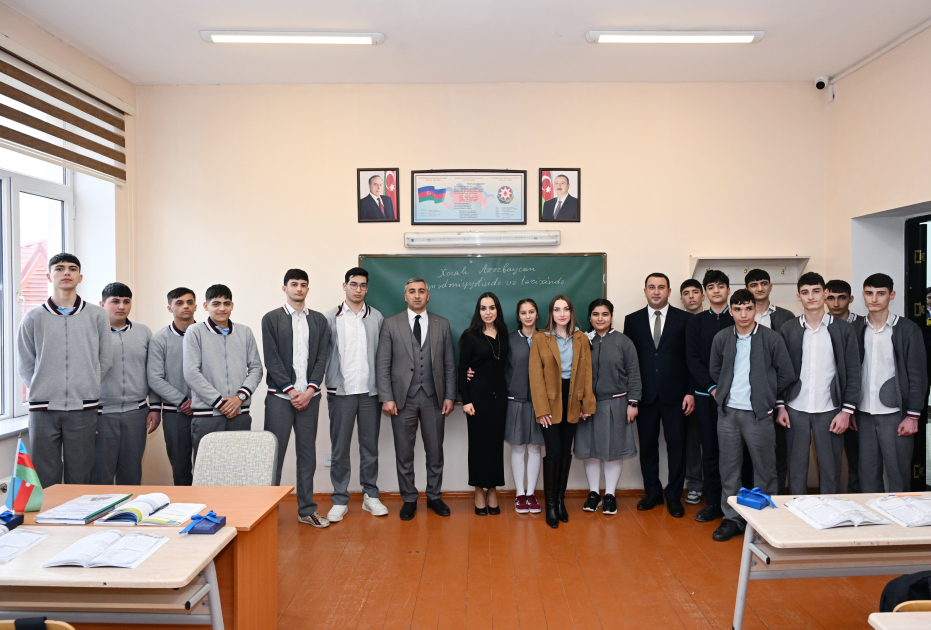 Leyla Əliyeva və Alena Əliyeva Quba şəhərində internat tipli ümumtəhsil məktəbini və STEAM mərkəzini ziyarət ediblər (FOTO)