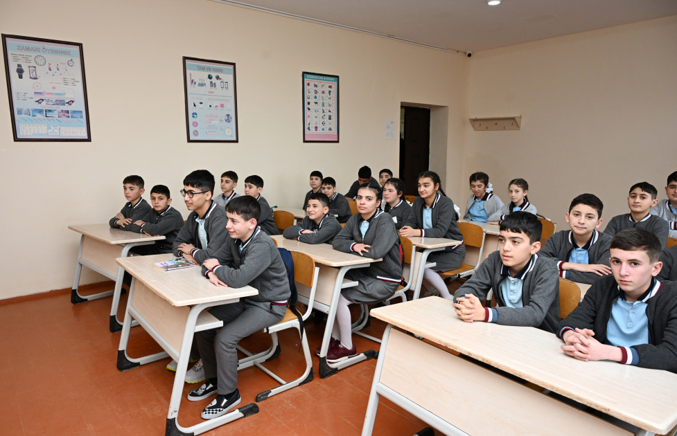 Leyla Əliyeva və Alena Əliyeva Quba şəhərində internat tipli ümumtəhsil məktəbini və STEAM mərkəzini ziyarət ediblər (FOTO)