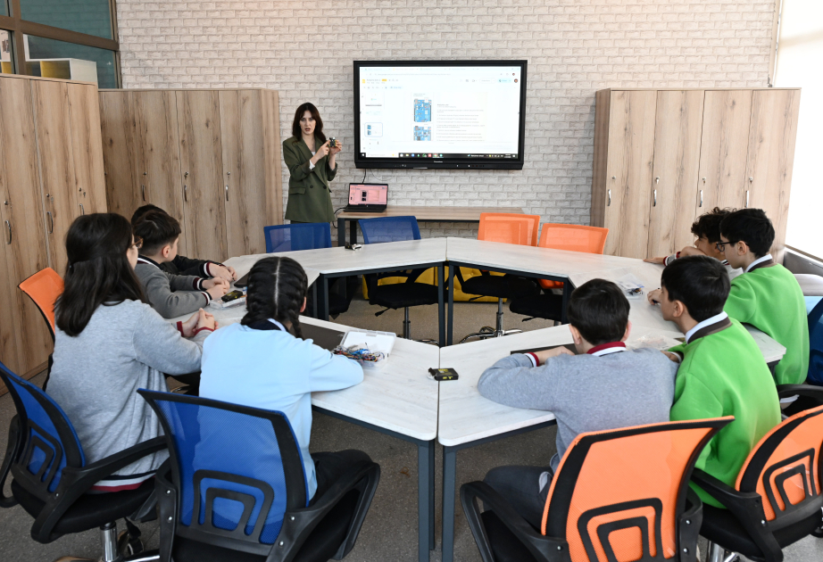 Leyla Əliyeva və Alena Əliyeva Quba şəhərində internat tipli ümumtəhsil məktəbini və STEAM mərkəzini ziyarət ediblər (FOTO)