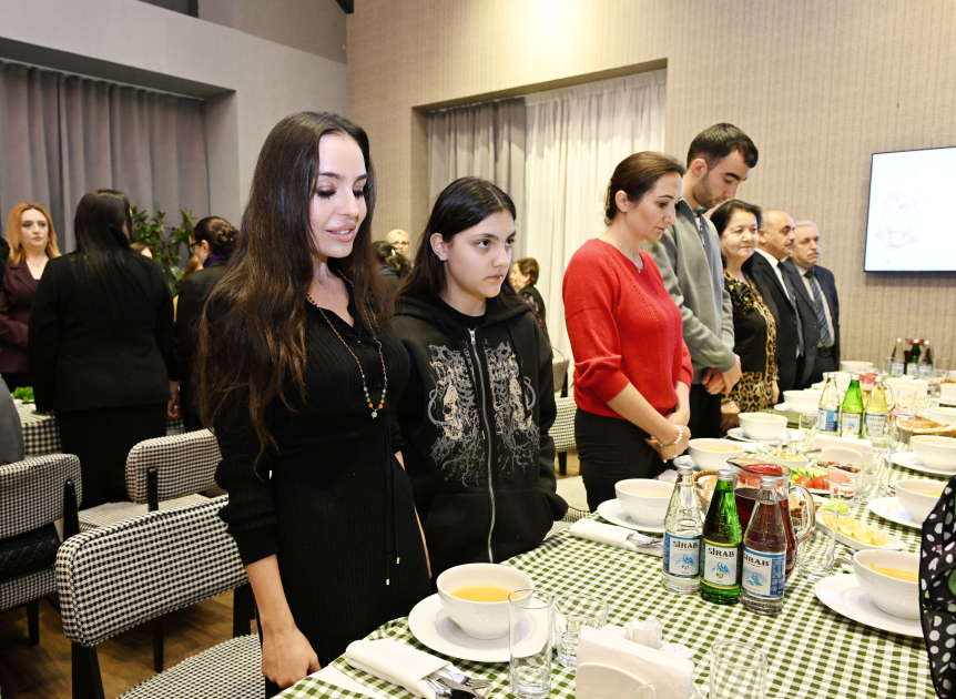 Heydər Əliyev Fondunun vitse-prezidenti Leyla Əliyeva Qubada iftar məclisində iştirak edib (FOTO)