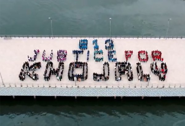 Azərbaycan könüllülərinin iştirakı ilə “613 Justice for Khojaly” fləş-mobu keçirilib