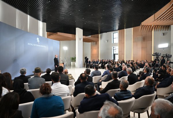 Prezident İlham Əliyev: Xocalı Soyqırımı Memorialı silinməz yaddaşımızın təcəssümü olacaq