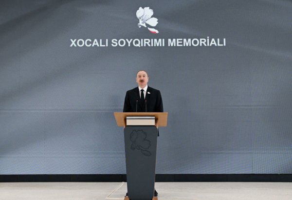 Prezident İlham Əliyev: Xocalı soyqırımını törətmiş, əli Azərbaycan xalqının qanına batmış quldurlar məhkəmə qarşısında cavab verməli oldular (TAM ÇIXIŞ)