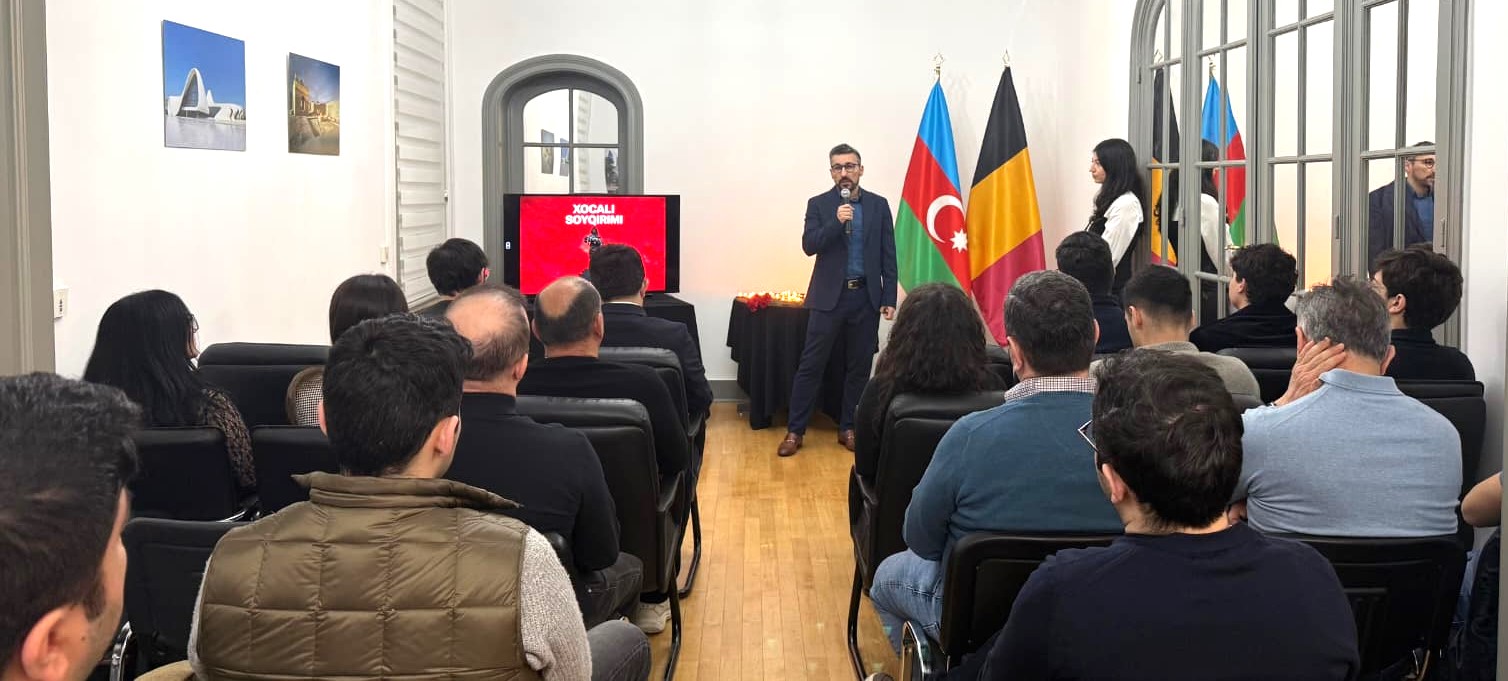Brüsseldə Xocalı soyqırımı qurbanlarının xatirəsi anıldı (FOTO)