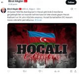 Türkiyə səfiri Xocalı soyqırımı ilə bağlı paylaşım edib (FOTO)