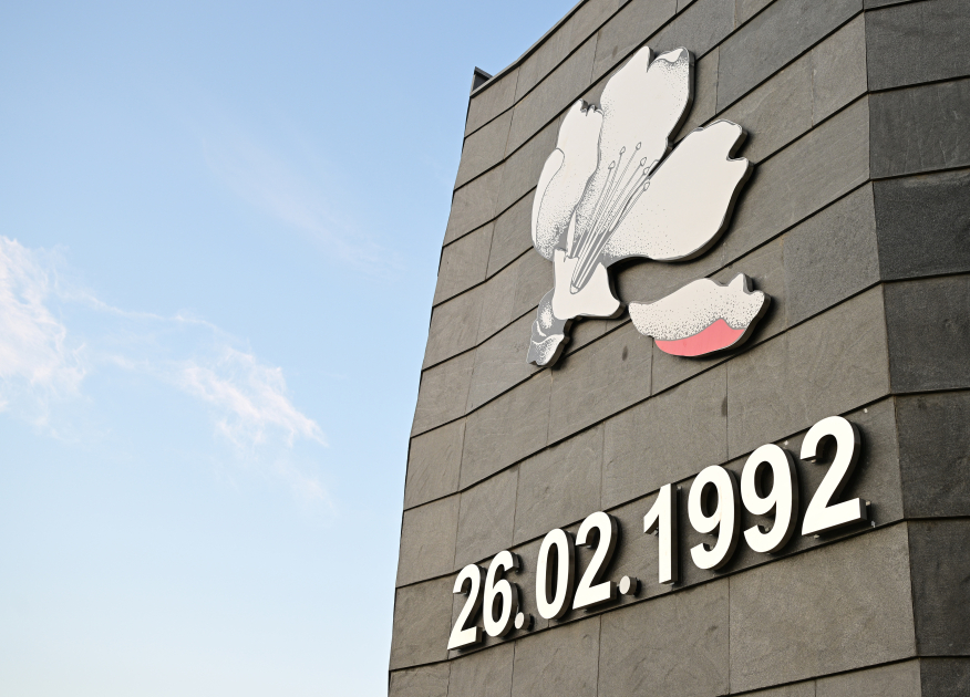 Prezident İlham Əliyev və Birinci xanım Mehriban Əliyeva Xocalı Soyqırımı Memorialının açılışında iştirak ediblər (FOTO/VİDEO) (YENİLƏNİB 4)