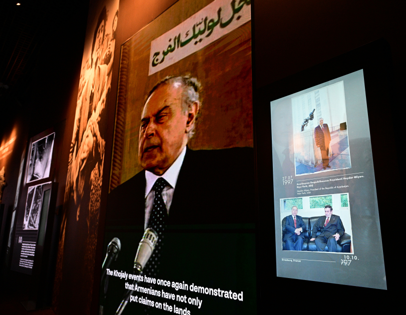 Prezident İlham Əliyev və Birinci xanım Mehriban Əliyeva Xocalı Soyqırımı Memorialının açılışında iştirak ediblər (FOTO/VİDEO) (YENİLƏNİB 4)