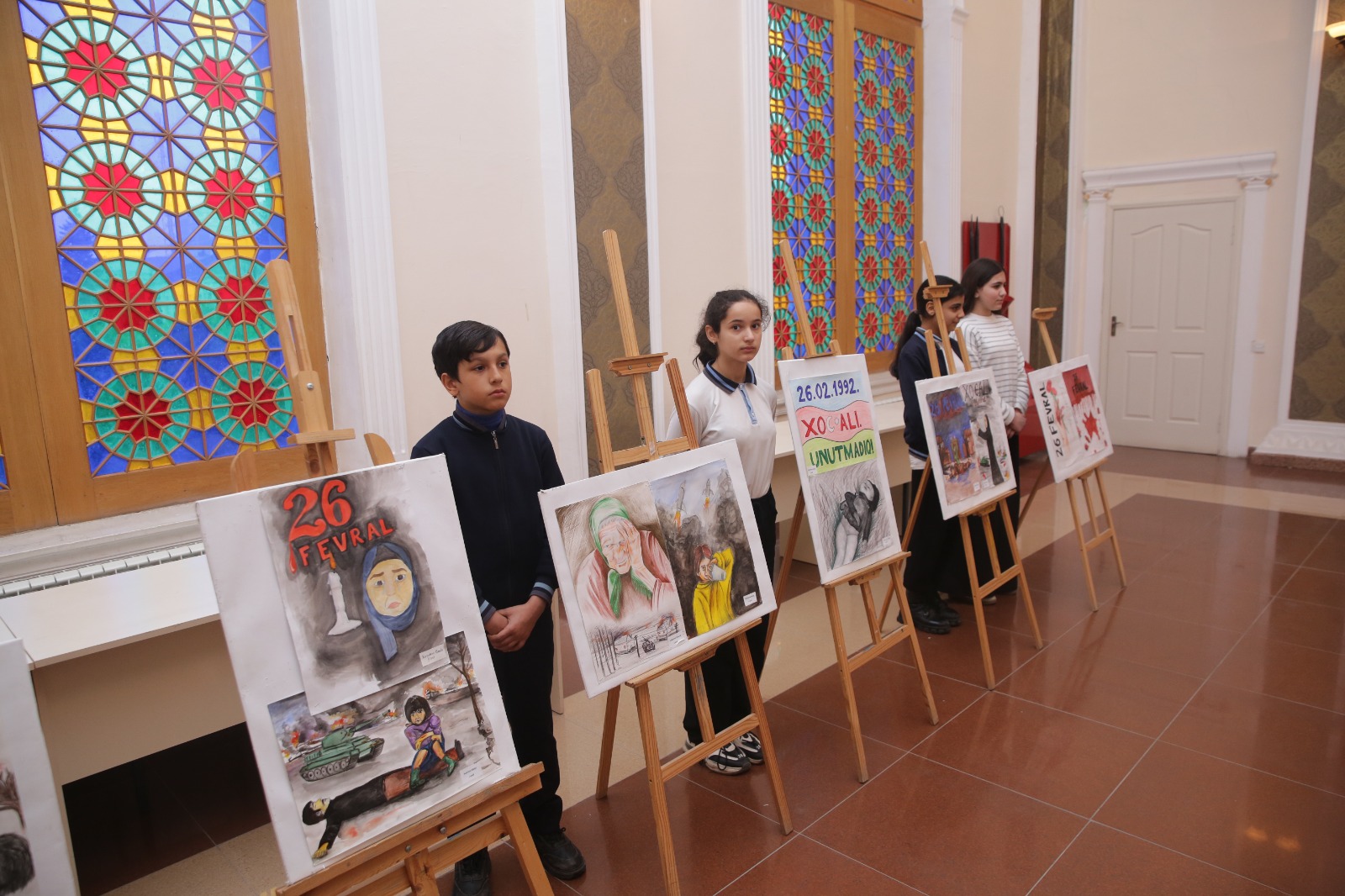 Xaçmaz rayonunda “Xocalı – tarixin silinməz yaddaşı” adlı ədəbi-bədii kompozisiya nümayiş olunub (FOTO)