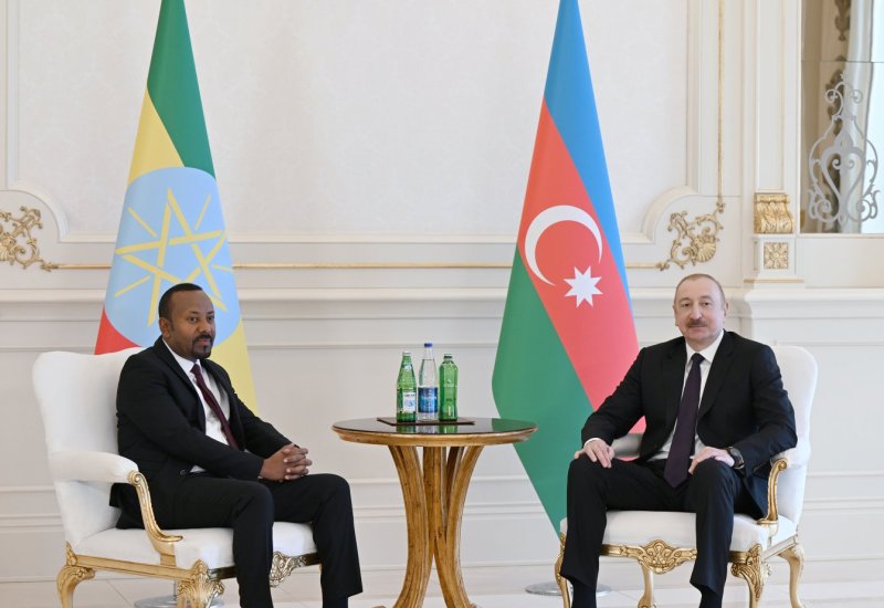 Prezident İlham Əliyevin Efiopiyanın Baş naziri ilə təkbətək görüşü olub (FOTO)