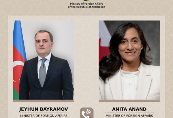 Azərbaycan və Kanada XİN başçıları İranda vəziyyətə dair müzakirə aparıb
