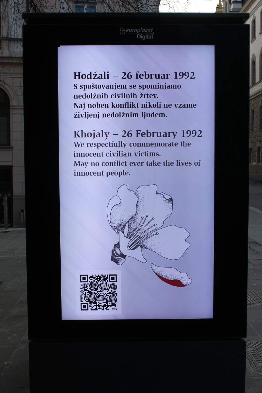 Sloveniyada Xocalı soyqırımı haqqında məlumatlandırma aksiyası keçirilib (FOTO)