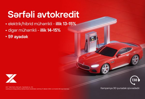 Xalq Bank sərfəli avtokredit şərtləri təqdim edir