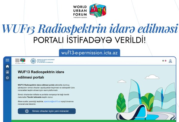 WUF13 Radiospektrin İdarə Edilməsi Portalı istifadəyə verilib