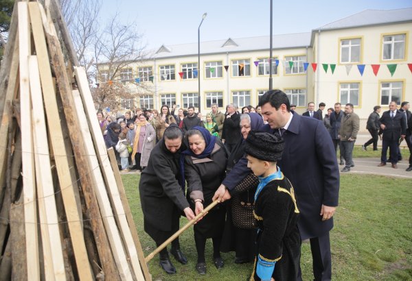 Xaçmazın Qımılqışlaq kəndində Od Çərşənbəsi milli adət-ənənələrimizə uyğun qeyd olunub (FOTO)